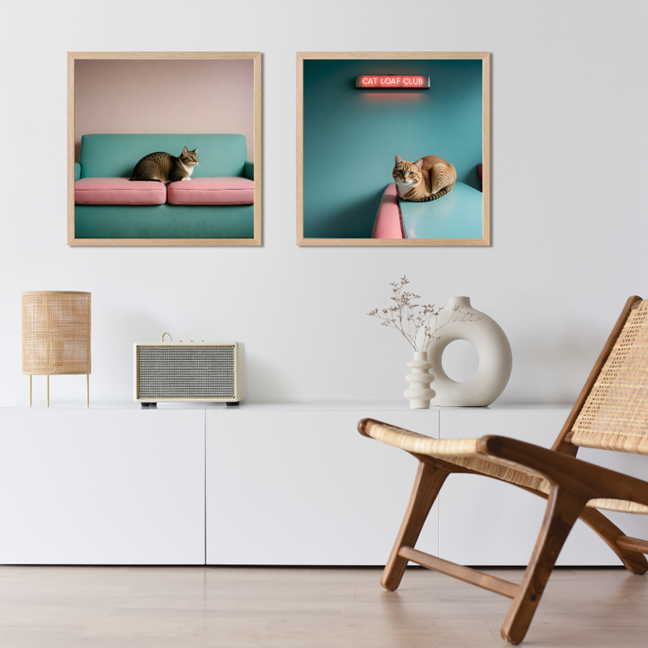 Cat Art Print - Cat Loaf Club