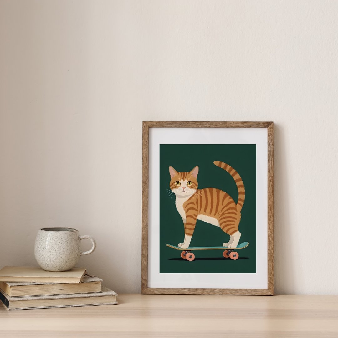 Cat Print - Kickflip Kitty