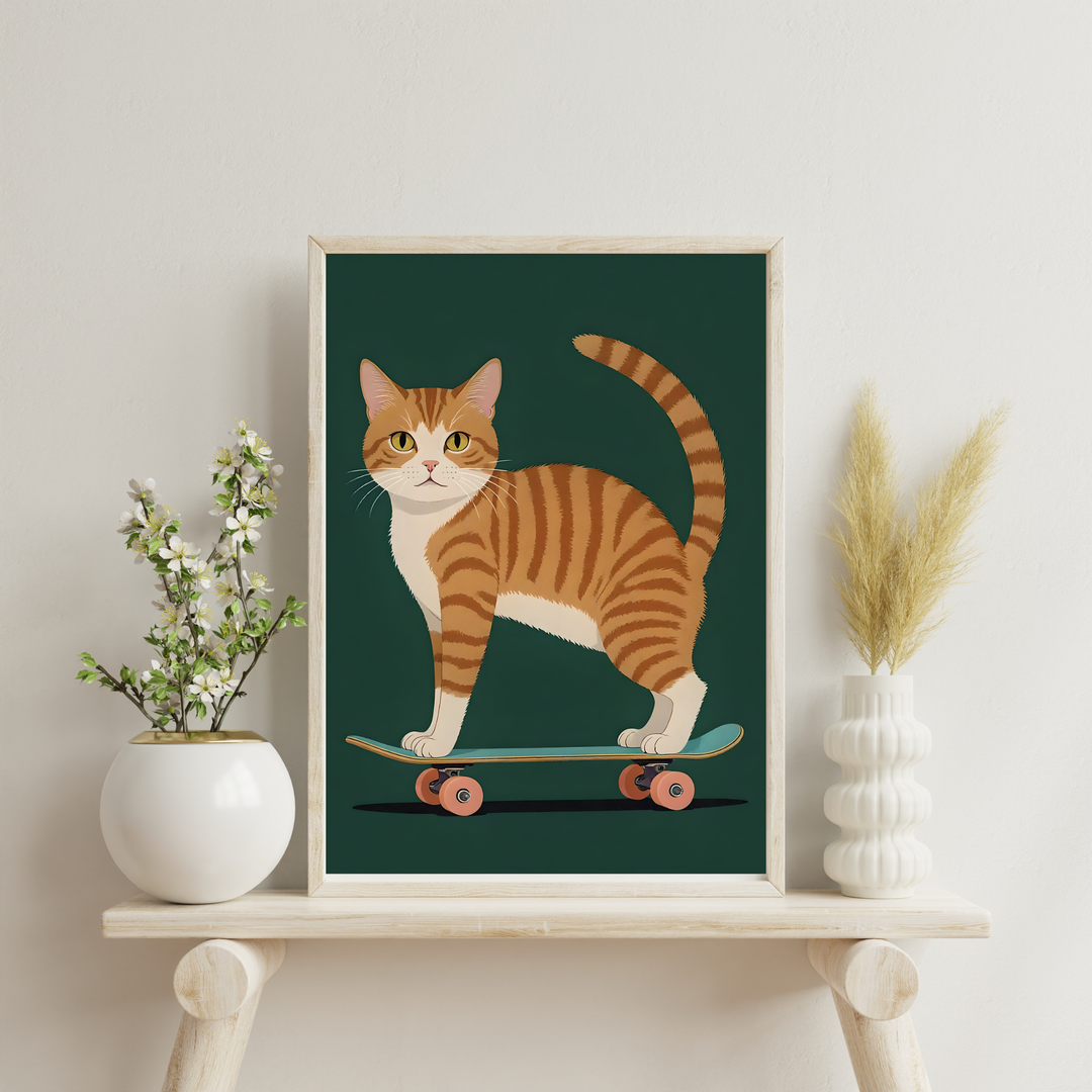 Cat Print - Kickflip Kitty