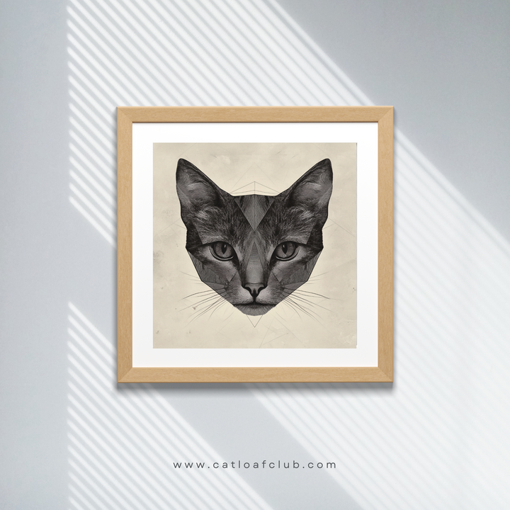 Cat Art Print - The Geometric Cat