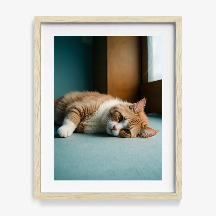Cat Print - Lazy Radiance