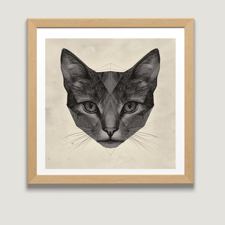Cat Art Print - The Geometric Cat