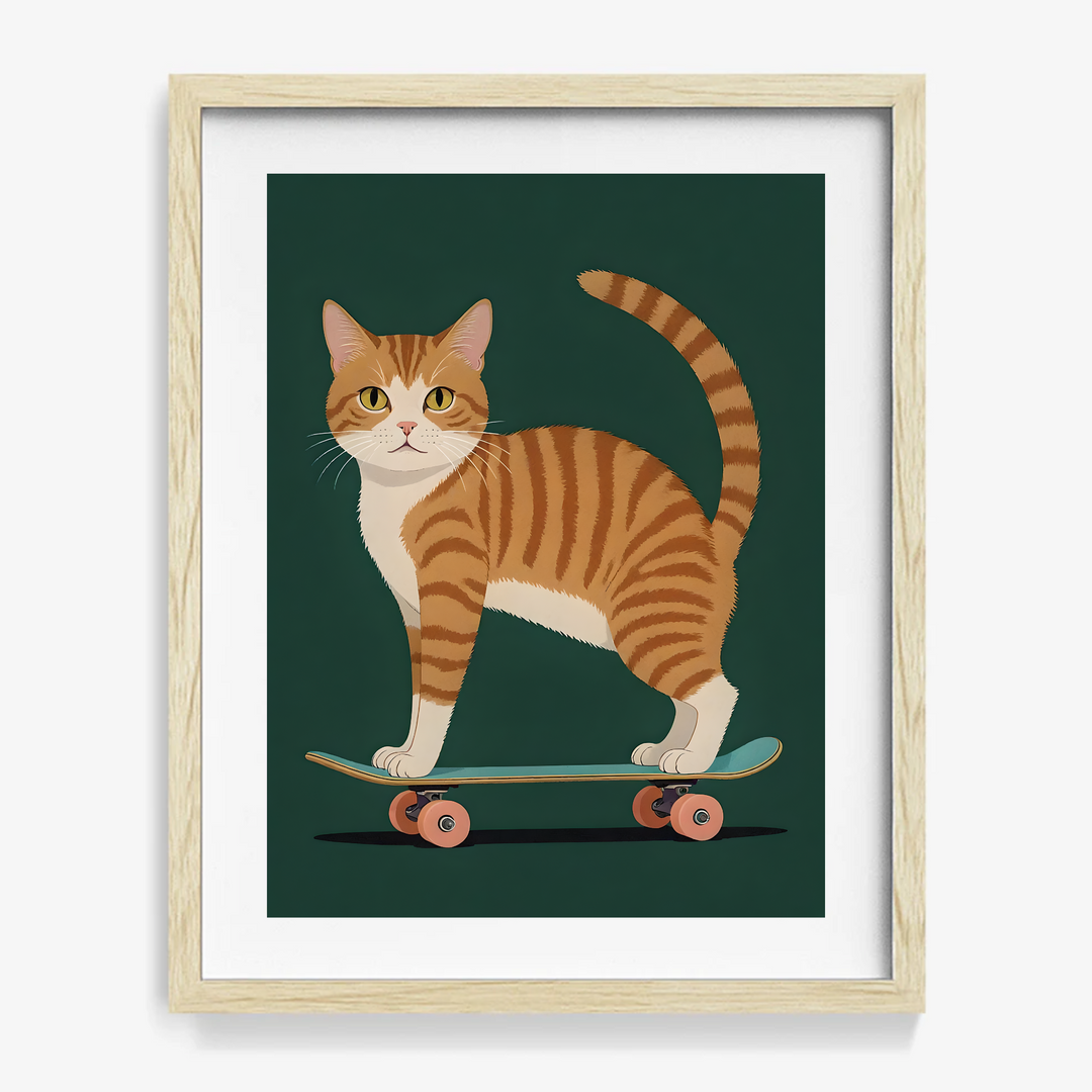 Cat Print - Kickflip Kitty