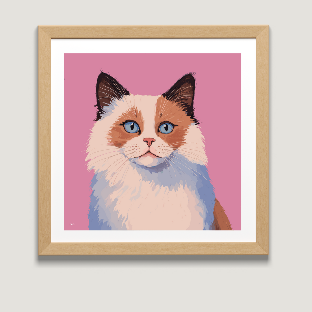 Cat Print - Pretty in Pink