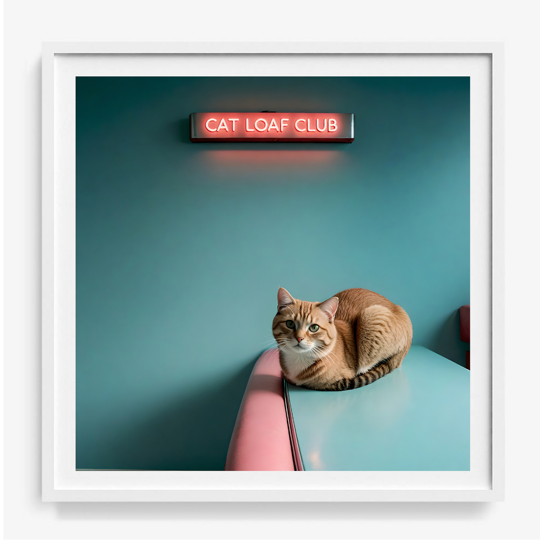 Cat Art Print - Cat Loaf Club