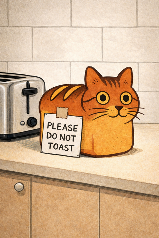 Please Don't Toast - Cat Loaf Club Comic