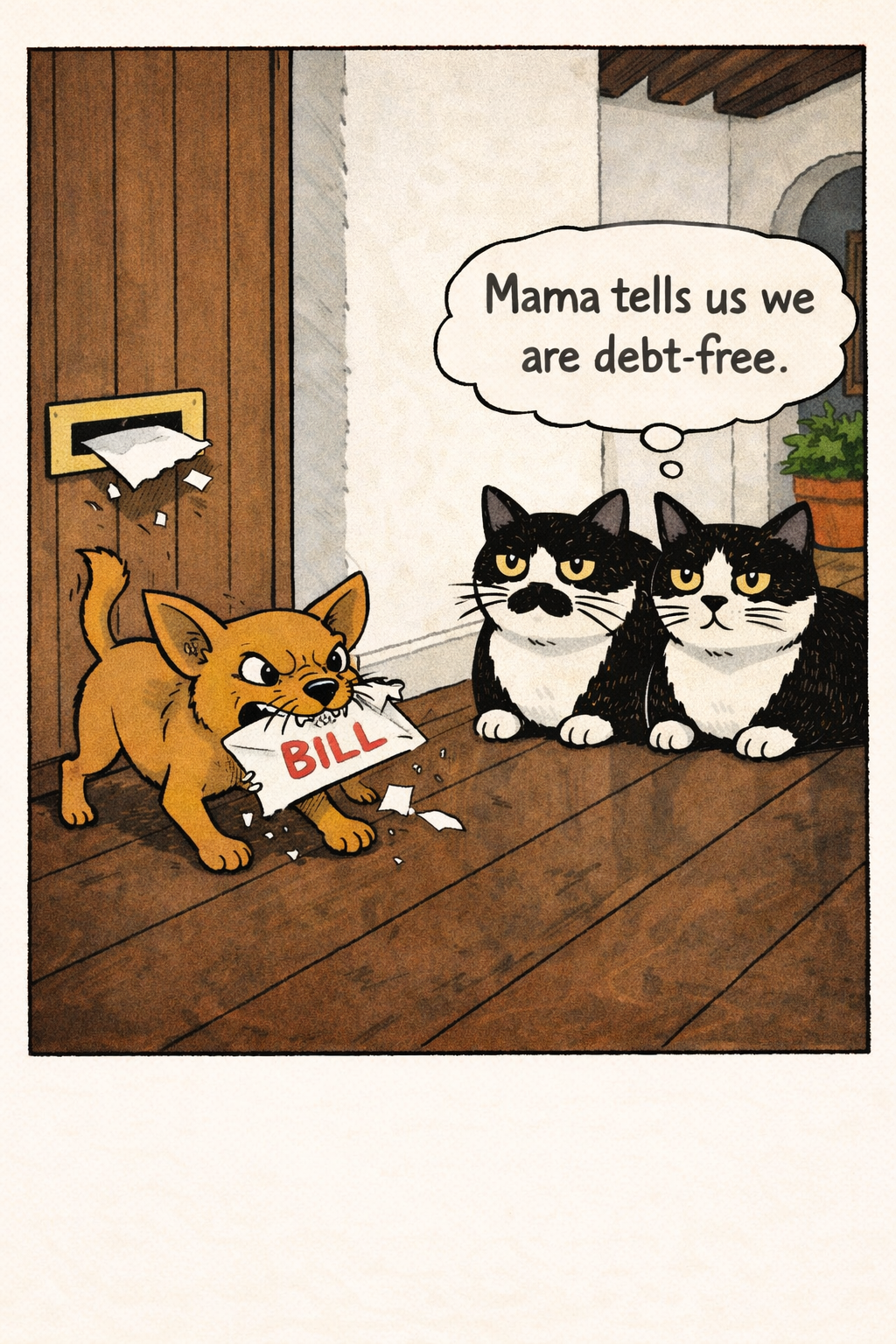 Mama Tells Us We are debt-free.