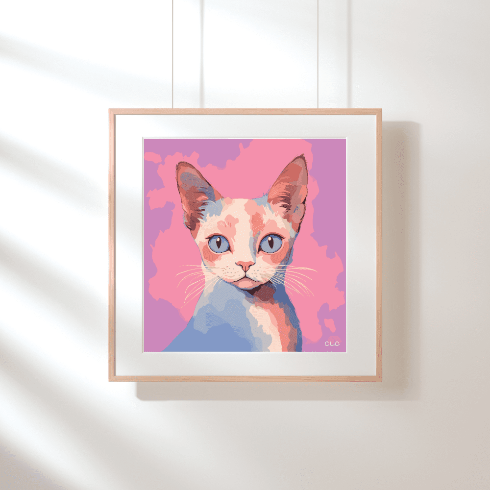 #006 Designer Kitty, Limited Edition Print - Cat Loaf Club