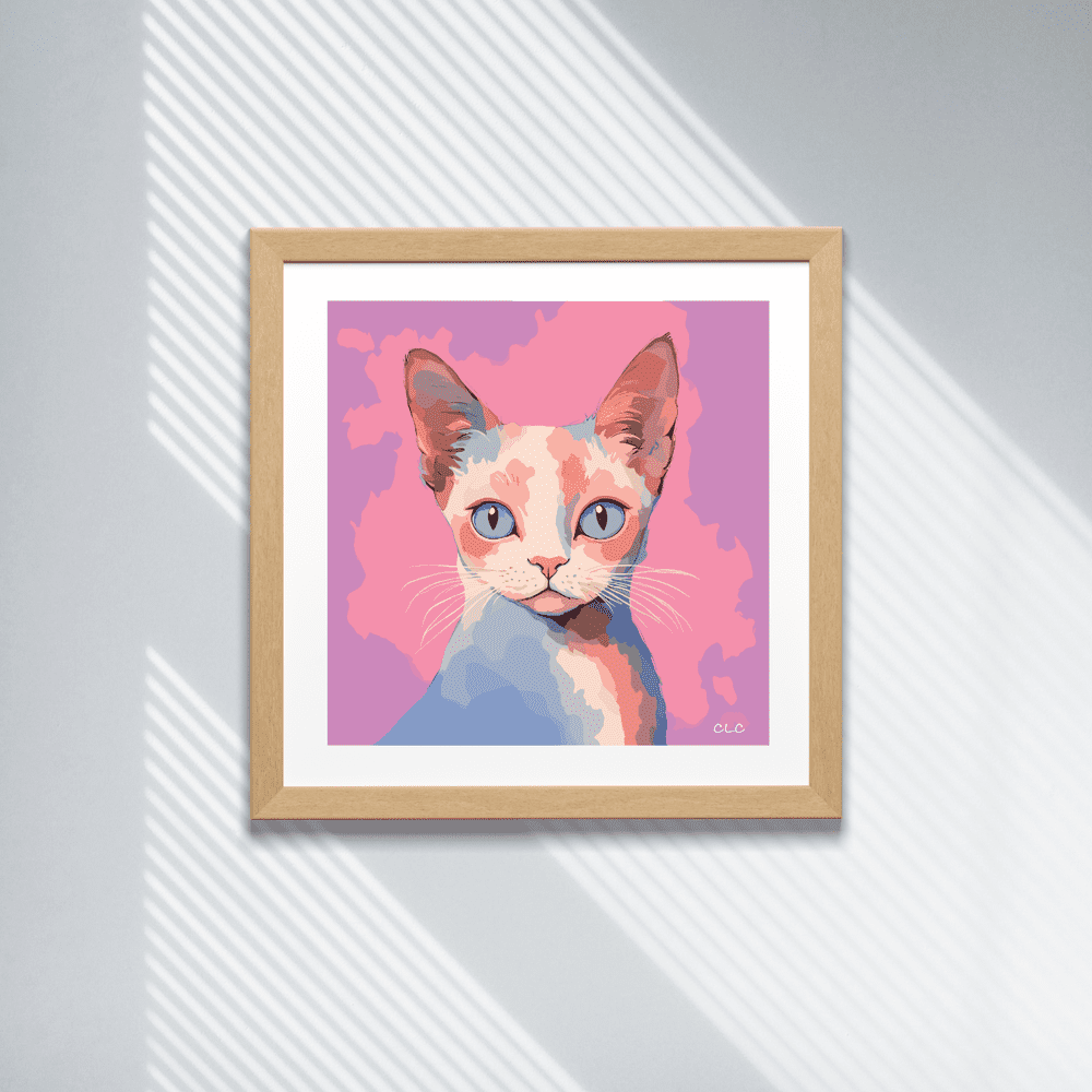 #006 Designer Kitty, Limited Edition Print - Cat Loaf Club