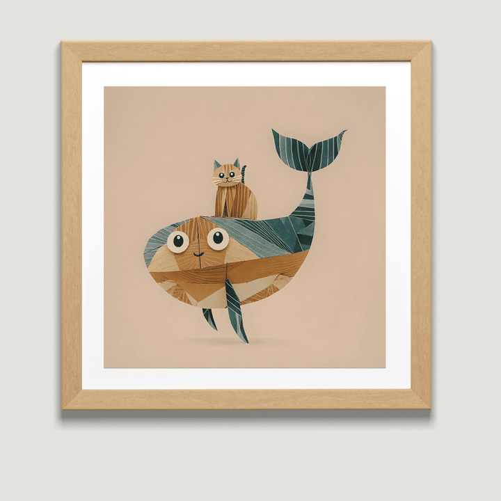 #013 Cat on Whale - Cat Loaf Club