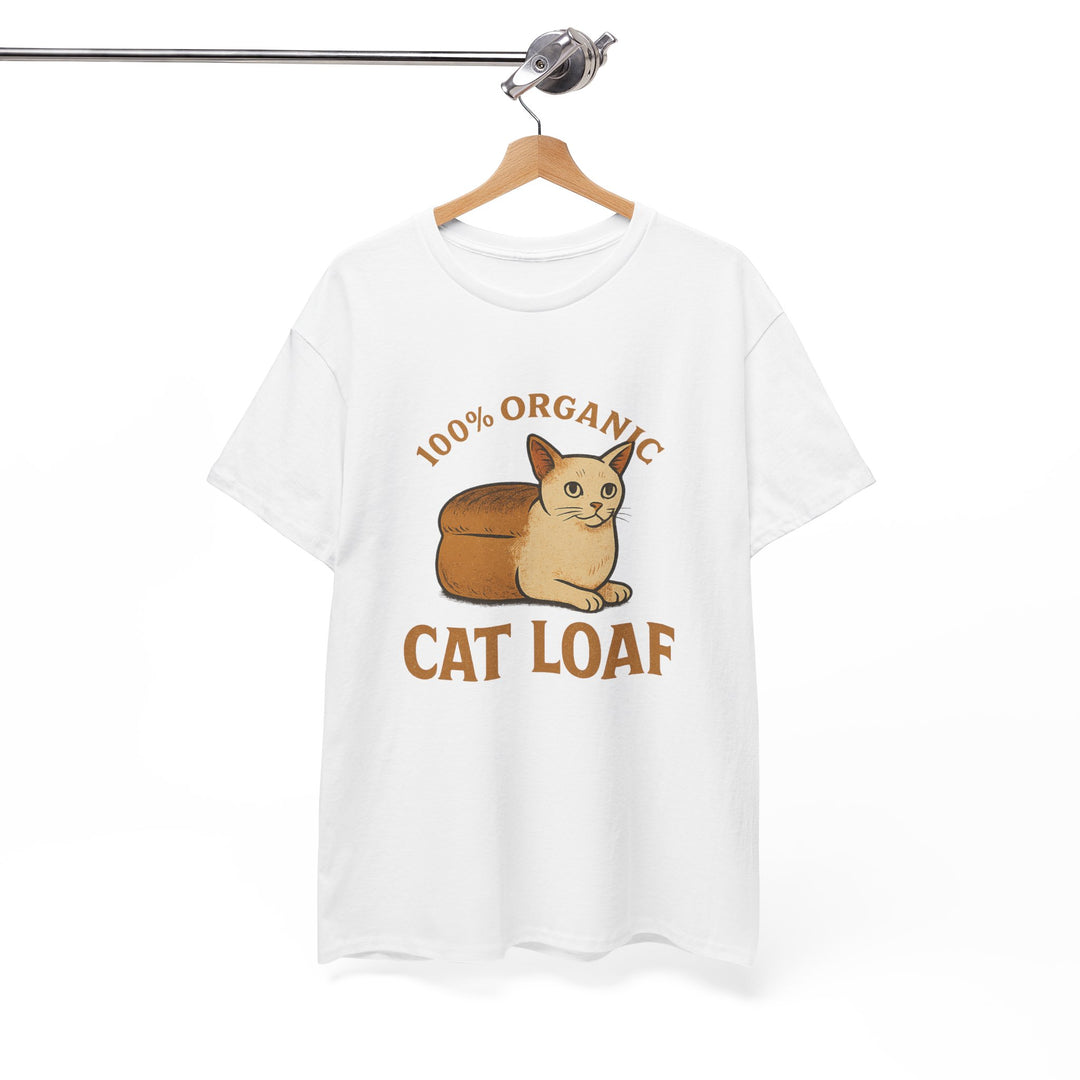 100% Organic Cat Loaf Tee Sand