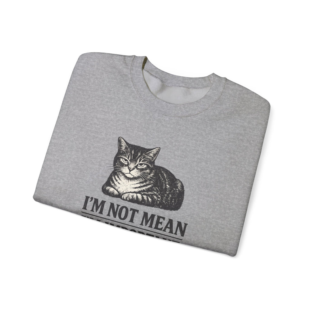 I'm Not Mean, I'm Important Cat Loaf Crewneck