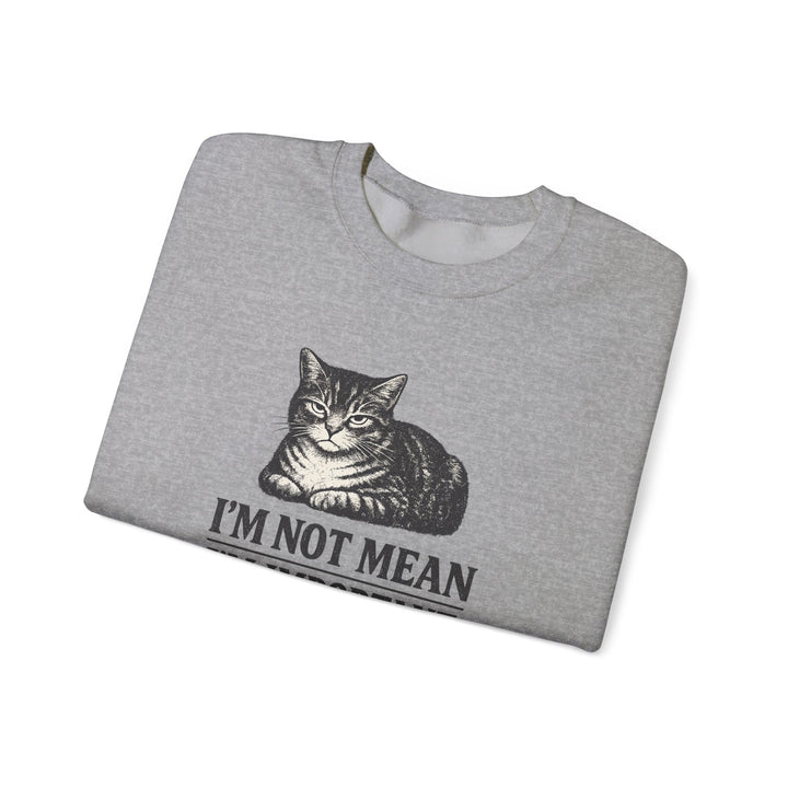 I'm Not Mean, I'm Important Cat Loaf Crewneck