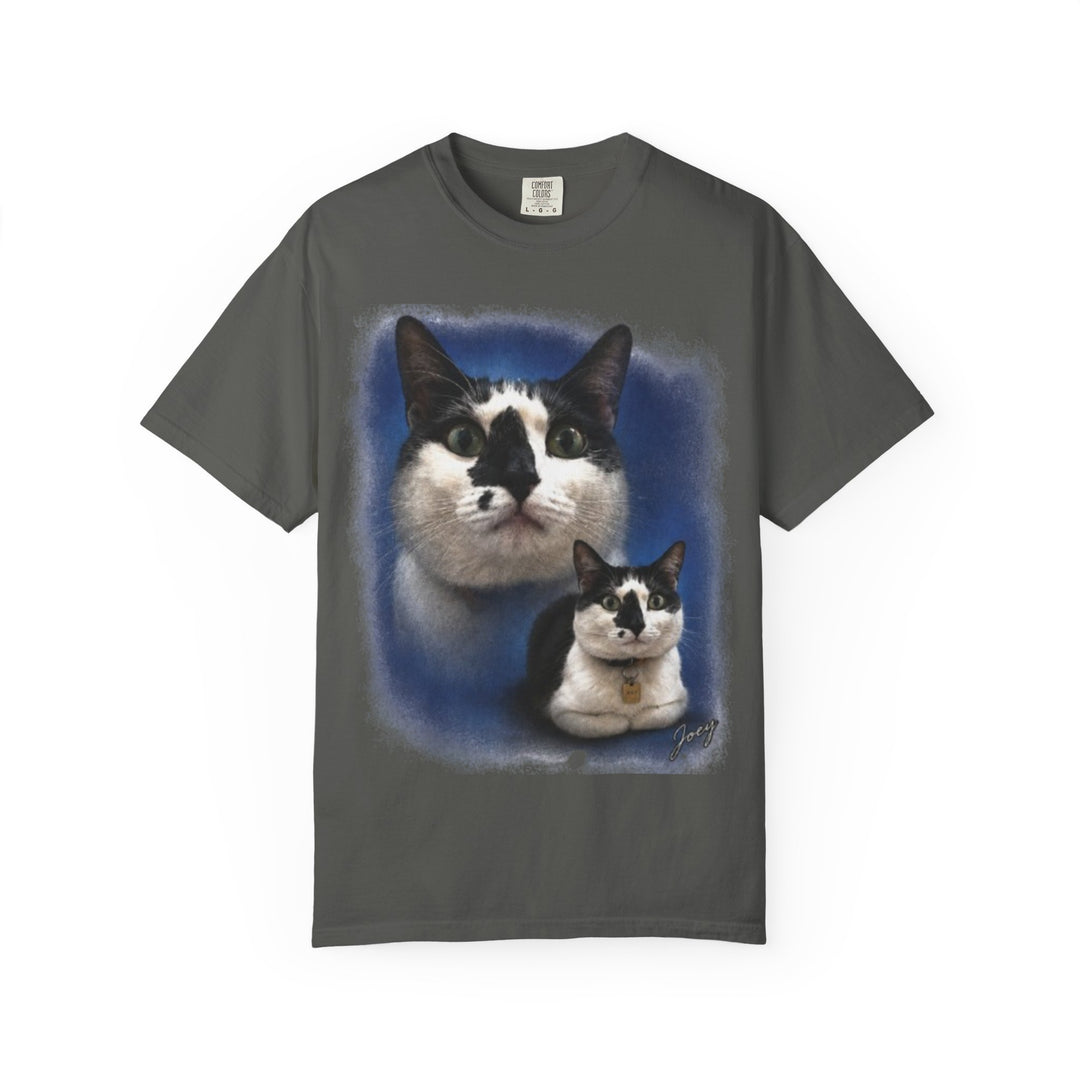 Josephine "Cat Loaf Club" Vintage Portrait Tee | Tuxedo Cat Graphic Shirt