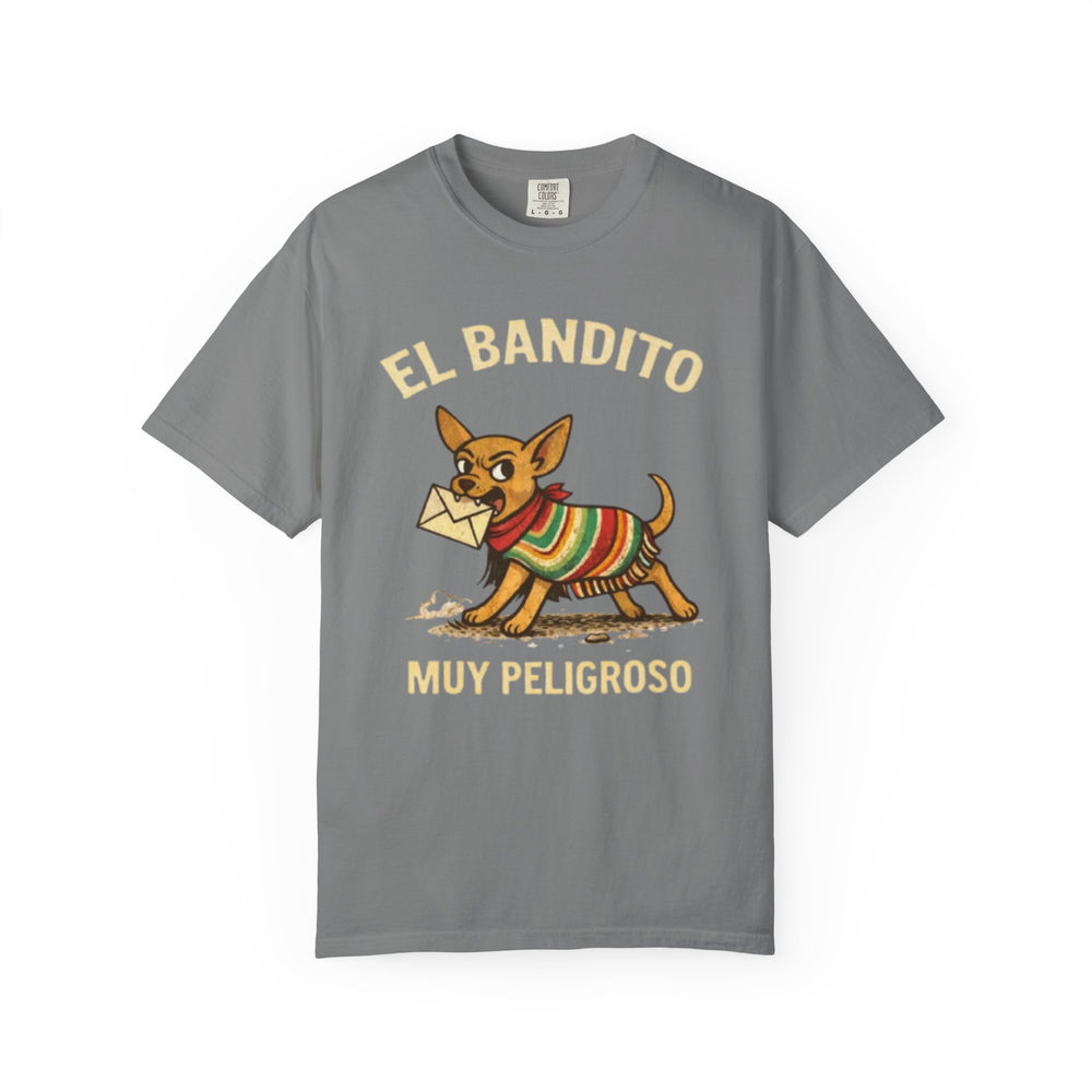 Chihuahua 'El Bandito' T-Shirt Grey