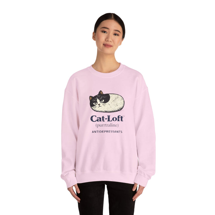 Cat-Loft Crewneck Sweatshirt Light Pink