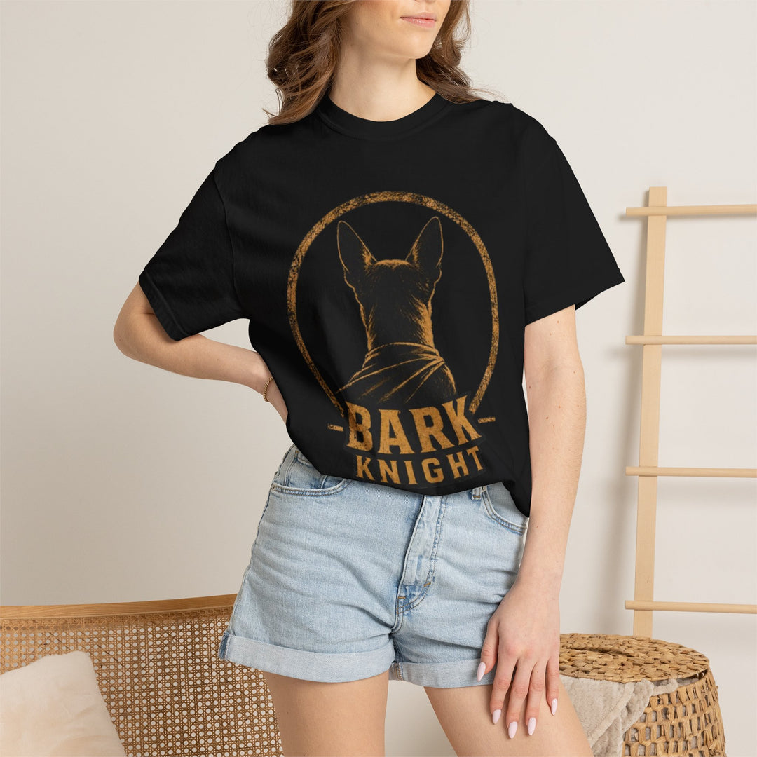 Bark Knight Dog T-Shirt - Vintage Canine Superhero Tee