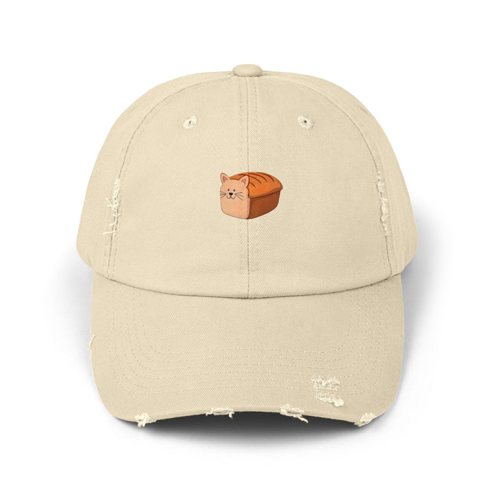 Cat Loaf Unisex Distressed Cap
