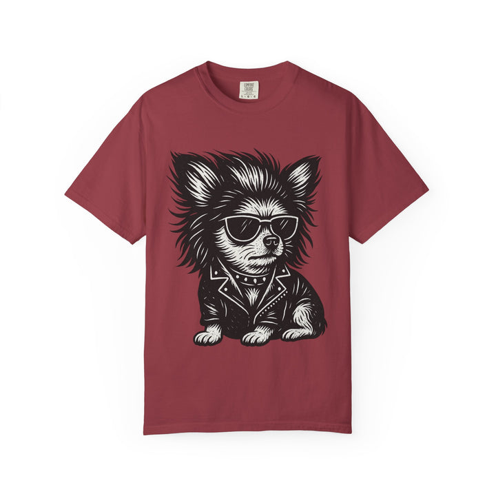 Cool Chihuahua Graphic T-Shirt — Sunglasses & Leather Jacket Dog Tee Chili