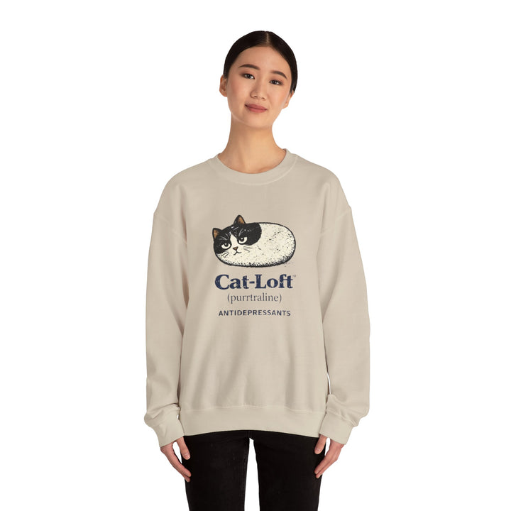 Cat-Loft Crewneck Sweatshirt Light Pink