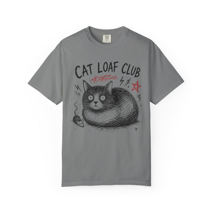Cat Loaf Club Graphic Tee | Hard-Drawn Minimalist Cat Shirt