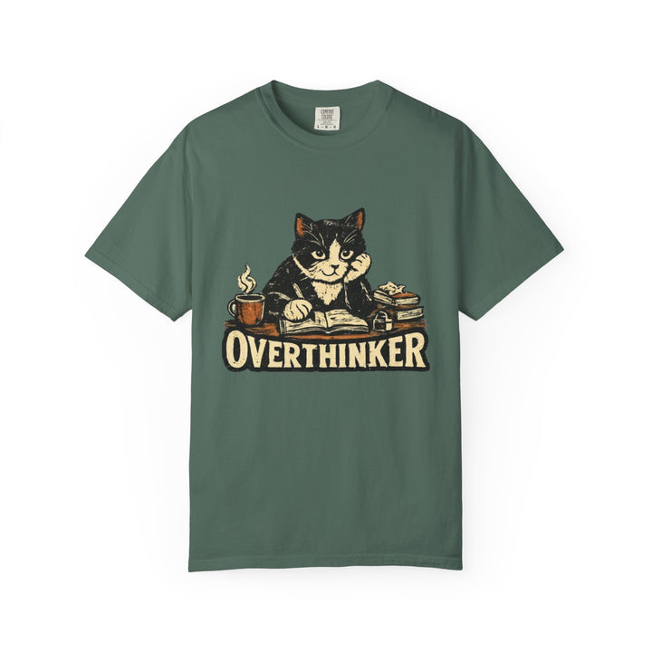 Overthinker Cat T-Shirt — Cute Cat Graphic Tee for Cat Lovers & Introverts