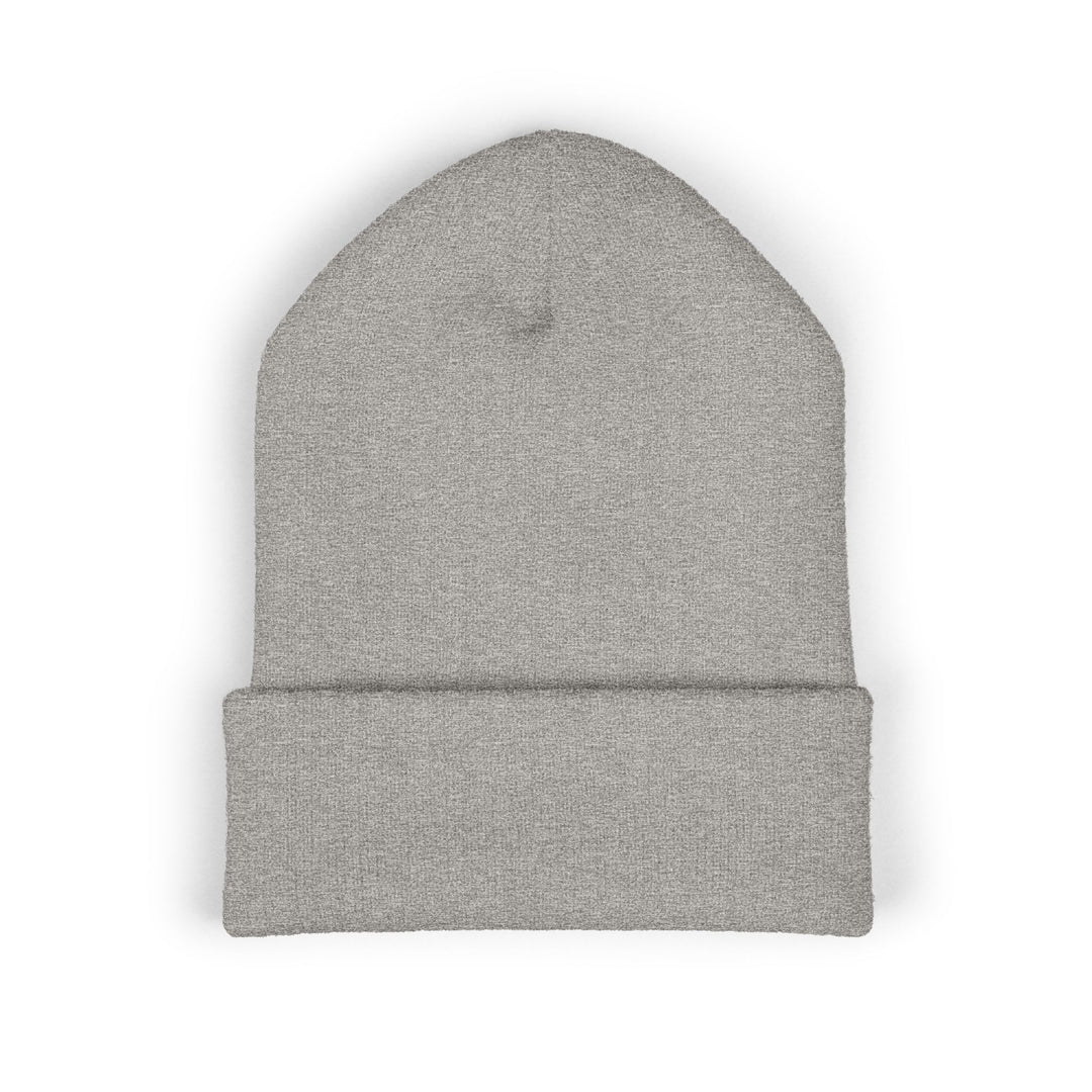 Tiny Chihuahua Embroidered Beanie One size Heather Grey