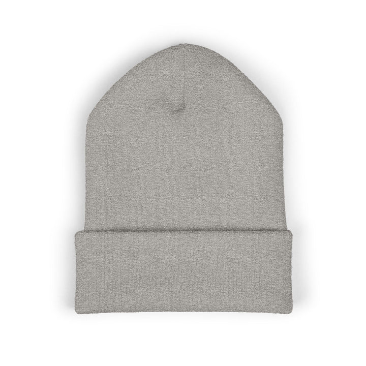 Tiny Chihuahua Embroidered Beanie One size Heather Grey