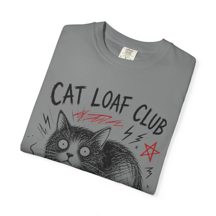 Cat Loaf Club Graphic Tee | Hard-Drawn Minimalist Cat Shirt