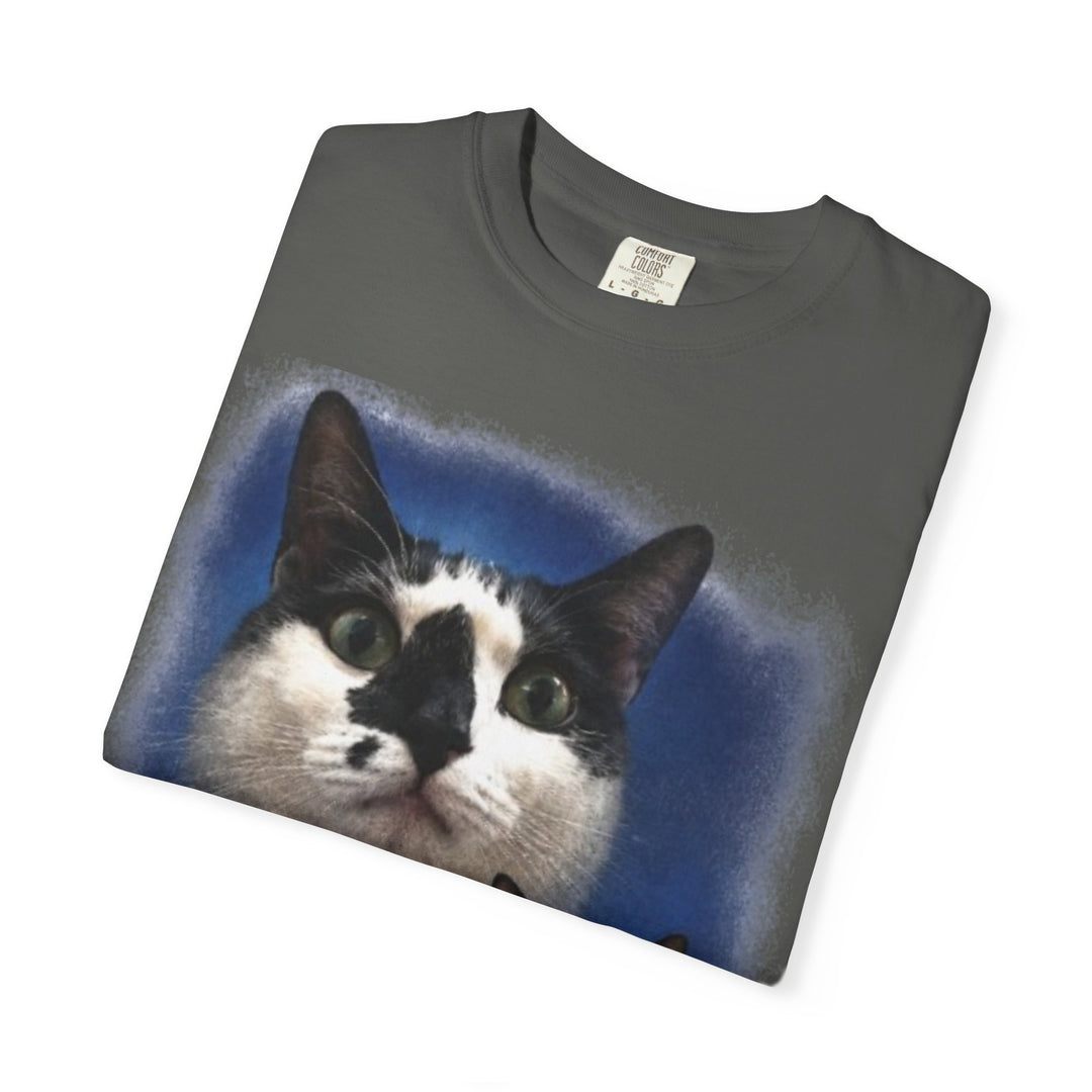 Josephine "Cat Loaf Club" Vintage Portrait Tee | Tuxedo Cat Graphic Shirt