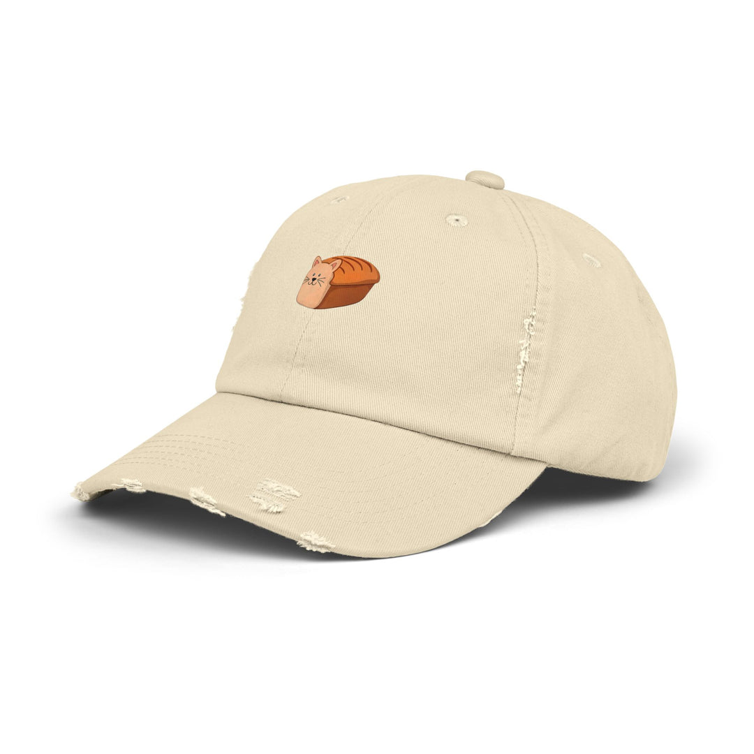 Cat Loaf Unisex Distressed Cap