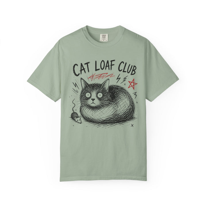 Cat Loaf Club Graphic Tee | Hard-Drawn Minimalist Cat Shirt