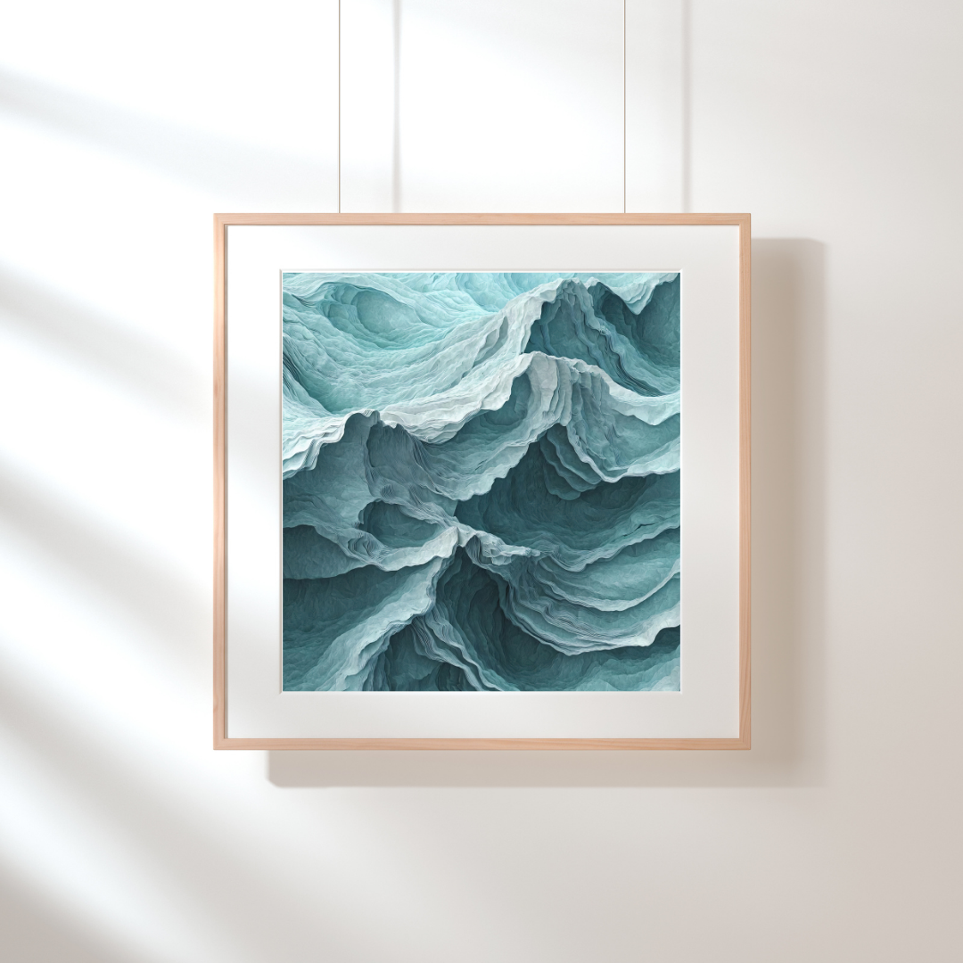 Ocean Origami Print