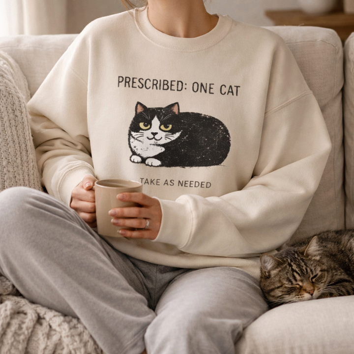 Cat Prescription Crewneck Sweatshirt