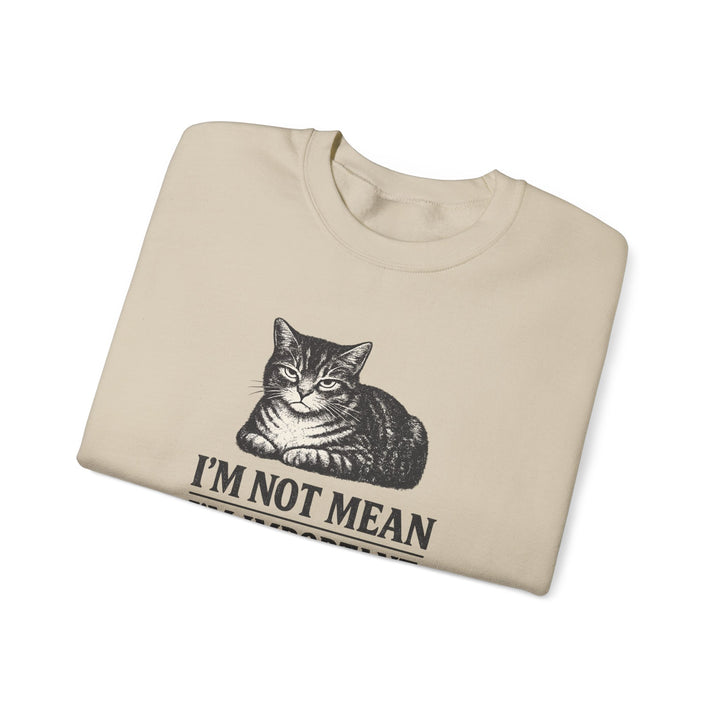 I'm Not Mean, I'm Important Cat Loaf Crewneck