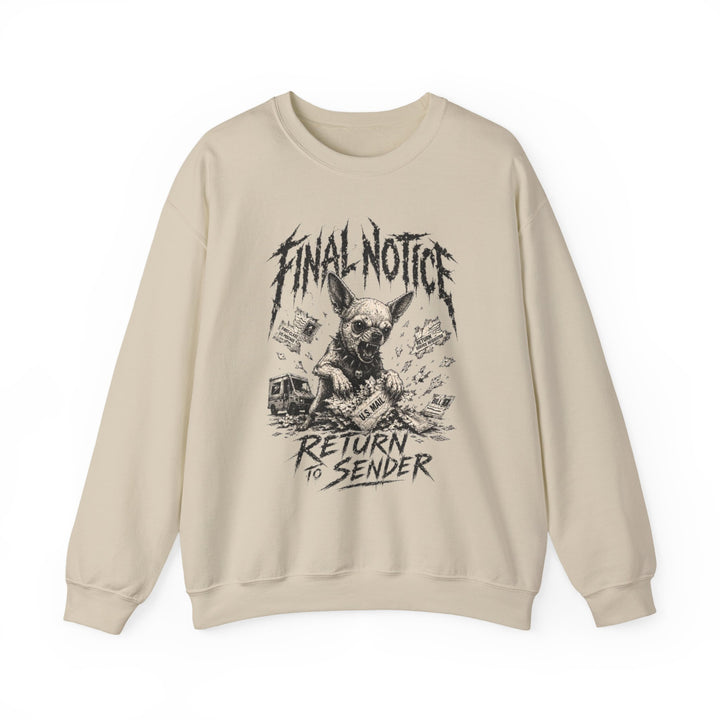 Metal Chihuahua Grunge Crewneck Sweatshirt