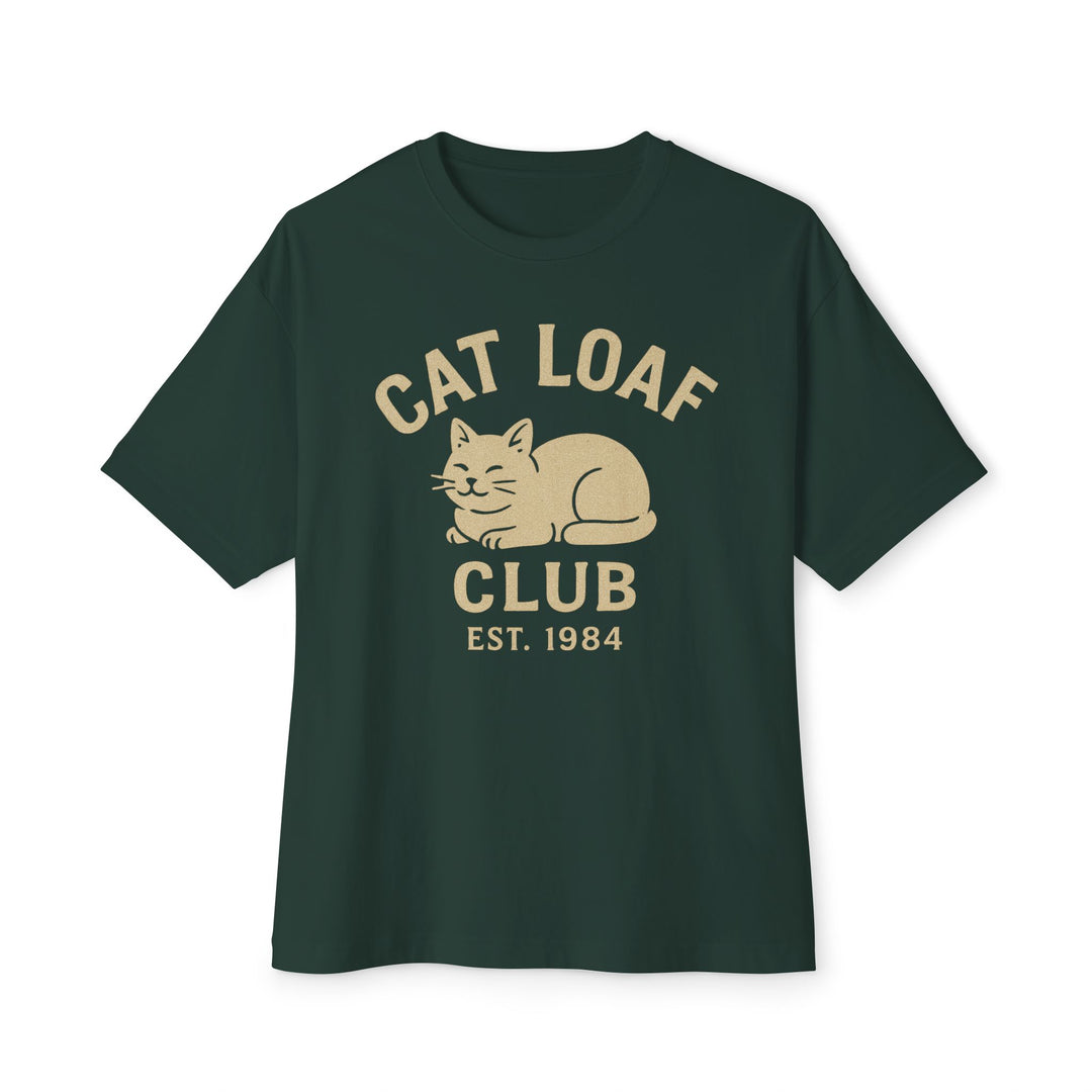 Cat Loaf Club Boxy Tee Forest