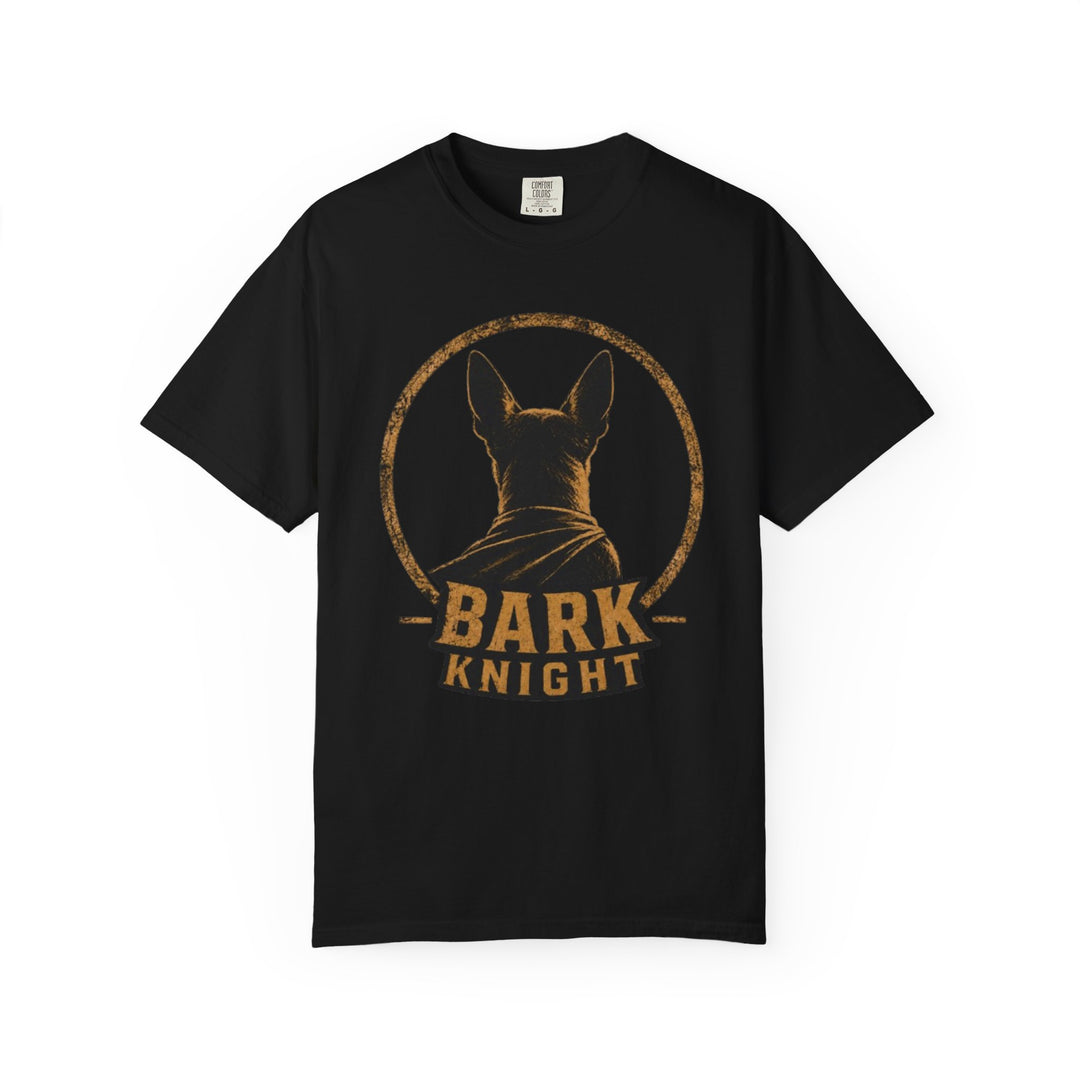 Bark Knight Dog T-Shirt - Vintage Canine Superhero Tee