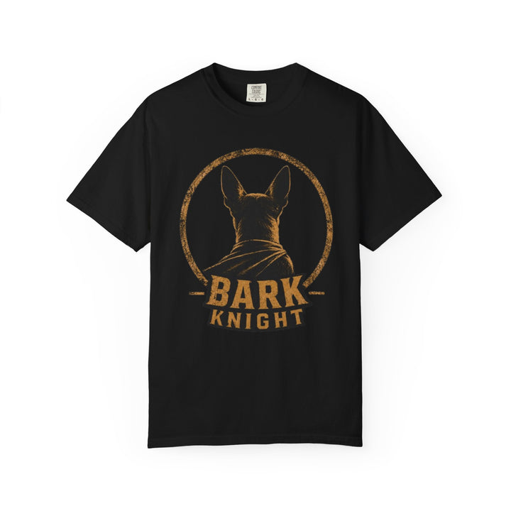 Bark Knight Dog T-Shirt - Vintage Canine Superhero Tee