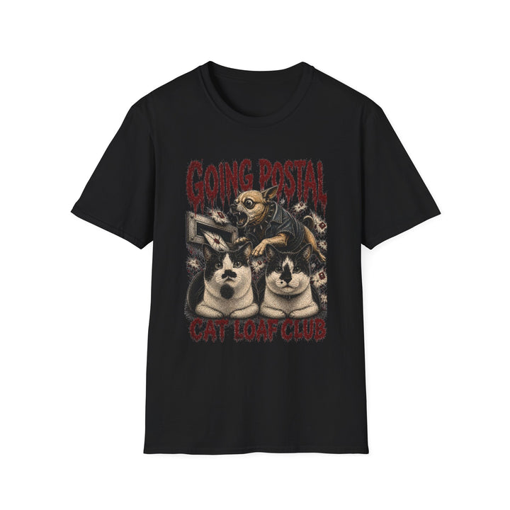 Going Postal | Vintage Horror Chihuahua & Cat Graphic Tee | Cat Loaf Club