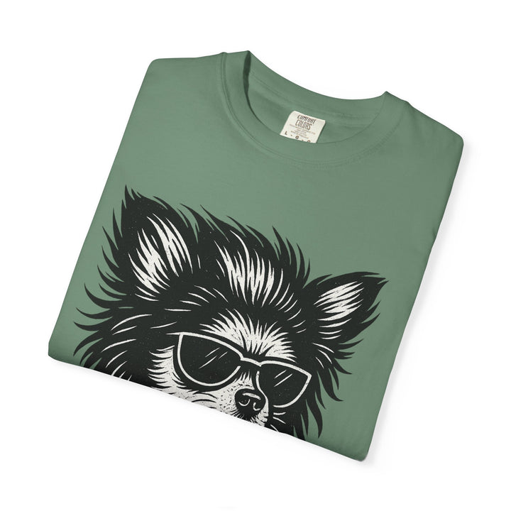 Cool Chihuahua Graphic T-Shirt — Sunglasses & Leather Jacket Dog Tee Chili