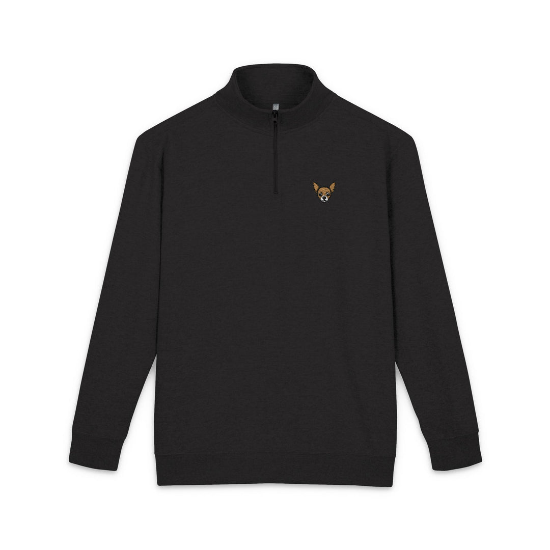 The Chip Quarter Zip - Signature Icon Black