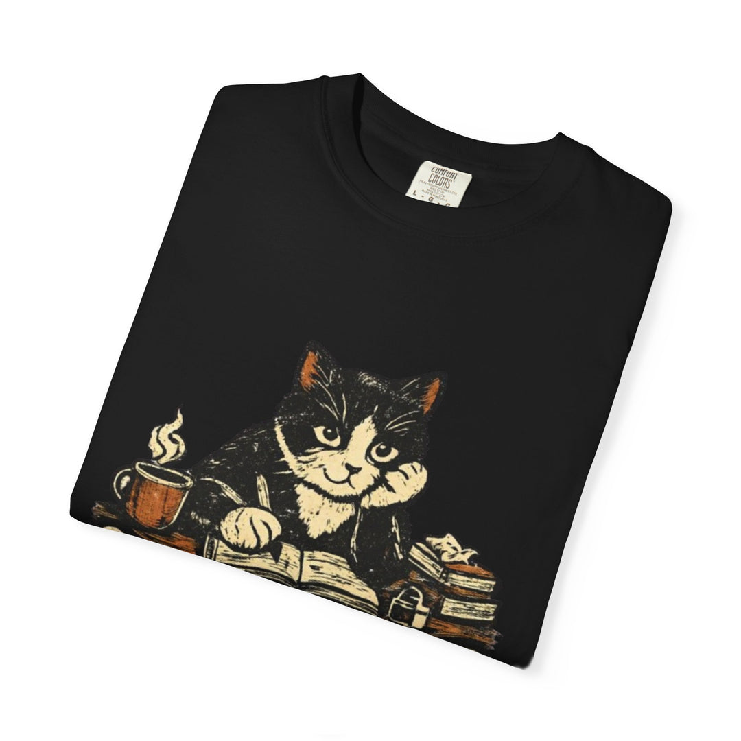 Overthinker Cat T-Shirt — Cute Cat Graphic Tee for Cat Lovers & Introverts