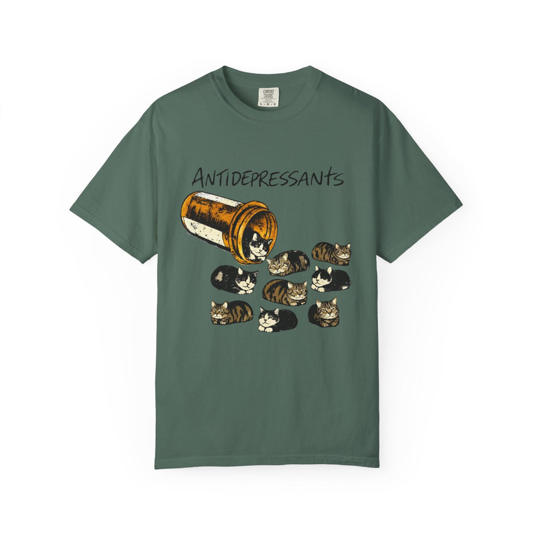 T-Shirt - "Antidepressants" Cat Pills Graphic Tee |  Mental Health Shirt
