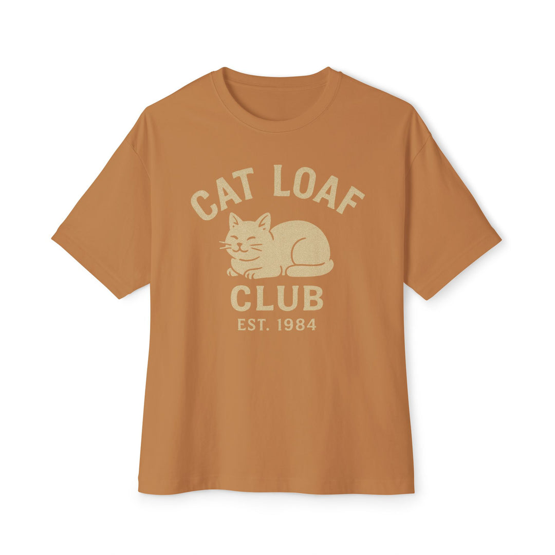 Cat Loaf Club Boxy Tee Toast