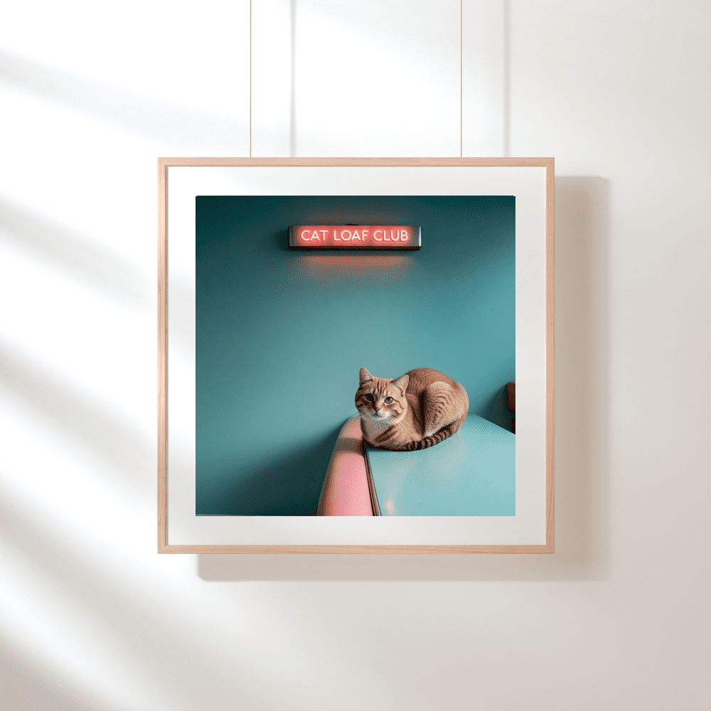 Cat Art Print - Cat Loaf Club