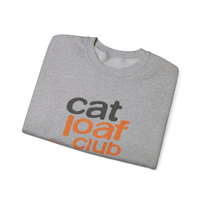 Cat Loaf Club Crewneck Sweatshirt - Retro Vintage Cat Lover Pullover