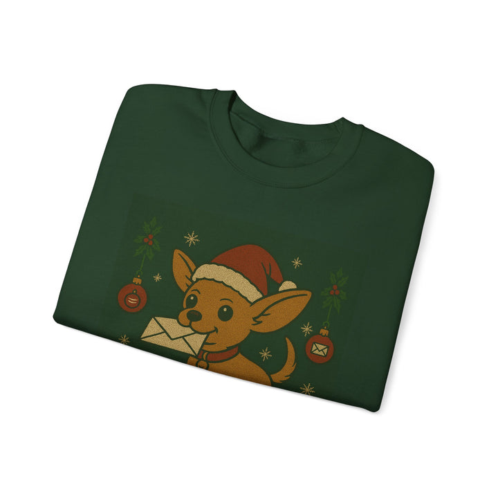 Chi-Mas Sweatshirt - Cute Chihuahua Christmas Crewneck Forest Green