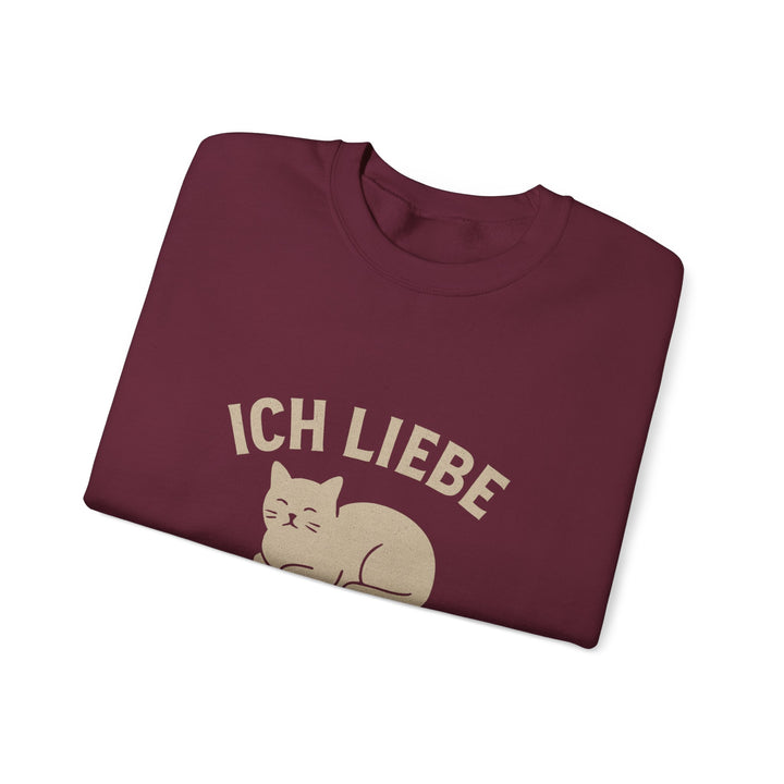 Ich Liebe Meine Katze Sweatshirt Dark Heather