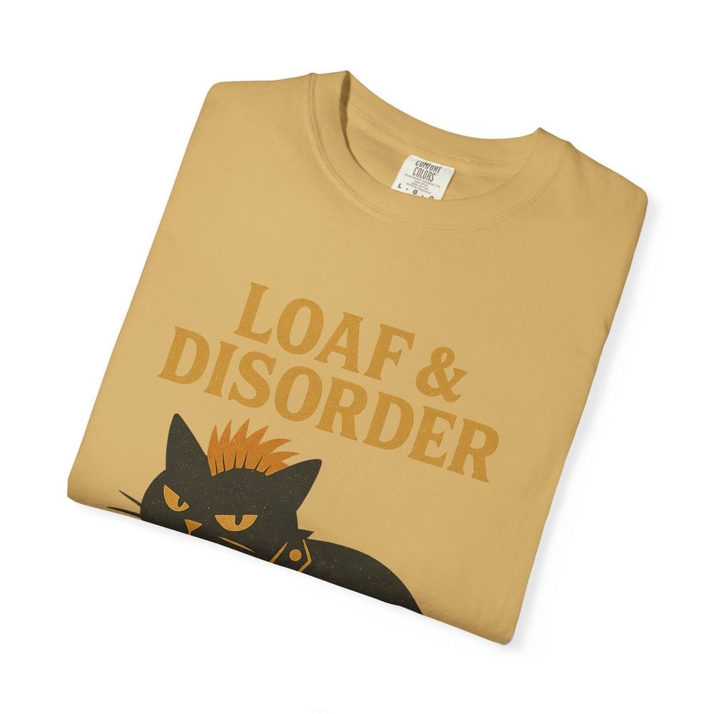 Loaf & Disorder Cat T-Shirt - Punk Black Cat Graphic Tee